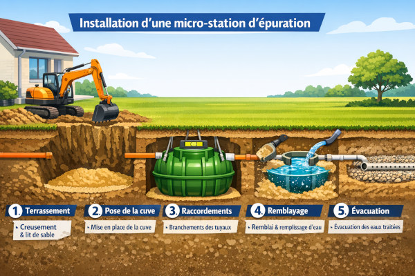 travaux micro station